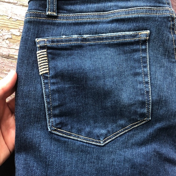 Paige Verdugo Ankle Jeans Dark Wash Distressed Skinny Stretch Size 28 - Picture 13 of 13